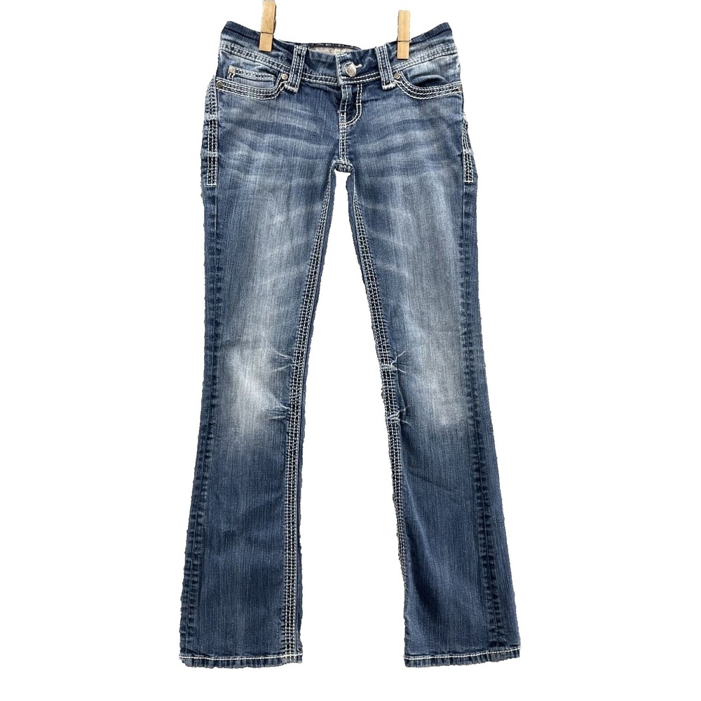 Buckle Women's Boot Cut Jeans - Classic Blue